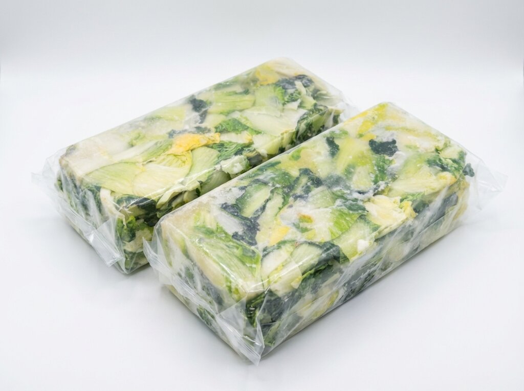 냉동 우거지 포장